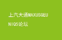 ͨMAXUSGEUNIQ5̳